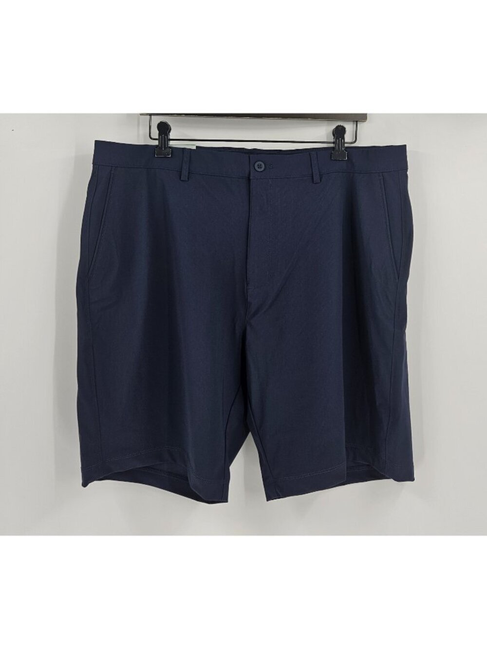 Greg Norman Men's 38 Navy Stretch Golf Shorts NWT Performance Flat Front Casual